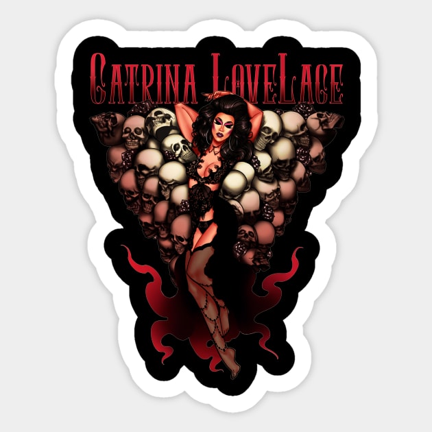 Catrina Dark Lady Sticker by CatrinaLoveLace